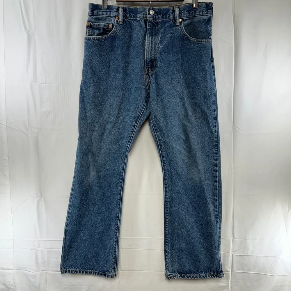 Levi's 517 Bootcut Jeans Mens 35x30 (fit 34x30) Blue Medium Wash Denim Pants